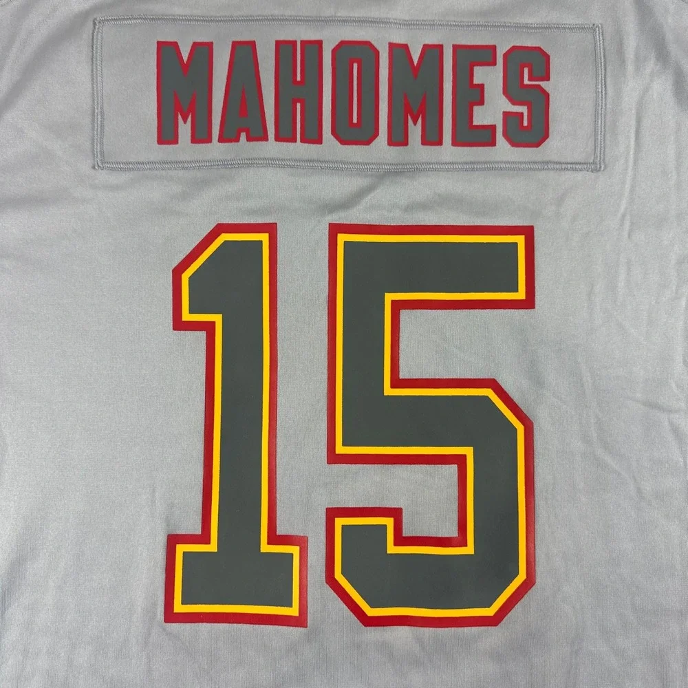 Nike Kansas City Chiefs NFL Super Bowl LVII 15 Mahomes Jersey‎ 3XL Gray